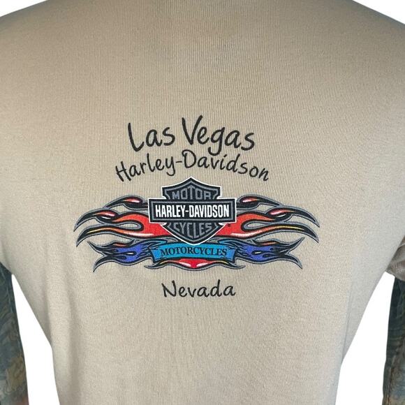 Vintage Harley-Davidson Tattoo Sleeve Graphic Tee Medium Y2K Grunge 90s Rare - Picture 5 of 11